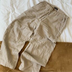 100% organic linen European pants - tapered Quince brand